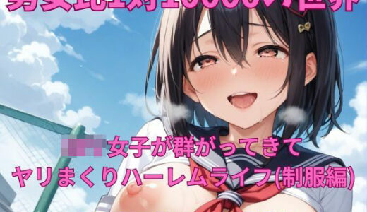 【無料で読める？】男女比1対10000の世界 ロリ女子とセックスし放題でちんぽが乾く暇もないヤリ放題ハーレムライフ！！（制服編） 【TailorFetiAI-Pix】