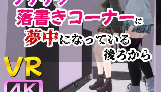 【無料で読める？】【4KVR】プリクラ落書きコーナーに夢中になっている後ろから 【STR-Ex】