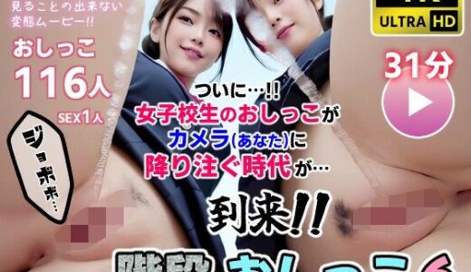 【無料で読める？】階段おしっこ6 女子校生 カメラ目掛けておしっこSPLASH！！ 【コメットパンチ】