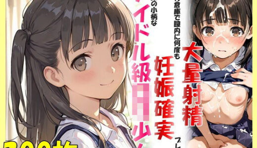 【無料で読める？】隣の席の小柄なアイドル級ロリ少女に、体育倉庫で膣内に何度も大量射精 妊娠確実プレイ 【宵花えす】