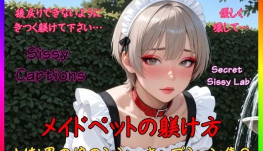 【無料で読める？】Sissy Captions Mな男の娘のシシーキャプション集2 メイドペットの躾け方 後戻りできないようにきつく躾けて下さい… 優しく壊して… 【Secret Sissy Lab】