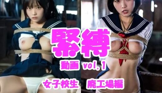 【無料で読める？】緊縛動画 vol.1 女子校生廃工場編 【Tomomix.ai】