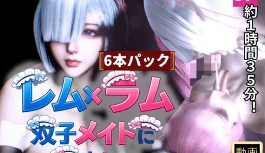 【無料で読める？】【3P・6本｜1時間半】双子メイド・レムとラムに挟まれて【Re:ゼロからはじまる性生活】 【Anitoon】