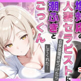 【無料で読める？】【コミック94p】塩対応の人妻セラピストにオナニー見せたら勝手に潮吹きしてごっくんまでしてくれた話 【隣人パーク】