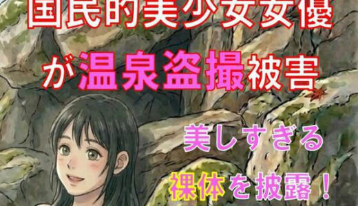 【無料で読める？】国民的美少女女優が温泉盗撮被害。美しすぎる裸体を披露！ 【CMNFリアリズム】