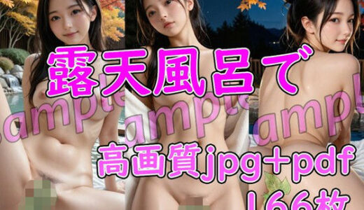 【無料で読める？】露天風呂で 【AIアートクリエイツ】