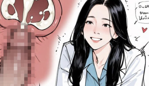 【無料で読める？】女医さんに騎乗位で抜いてもらう患者。断面図付き 【PIX-手描き感】